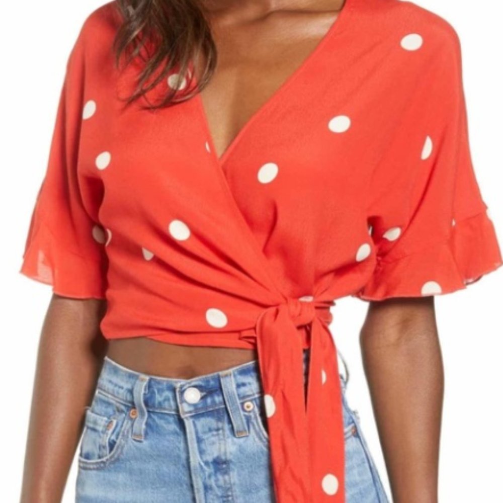 Rails Athena Polka Dots Blouse Size Extra Small N… - image 1